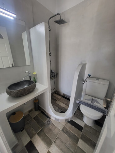 Built shower