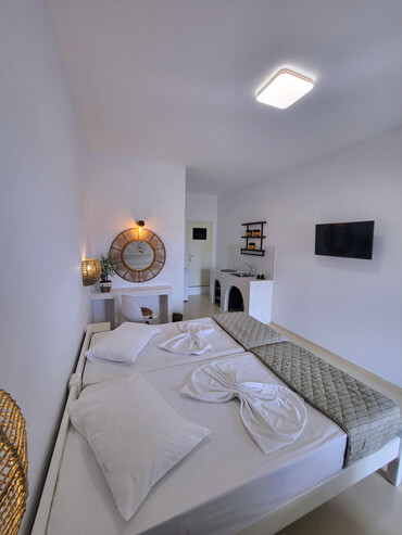 Room with kitchen