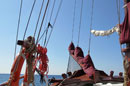 On board Leloudo ship