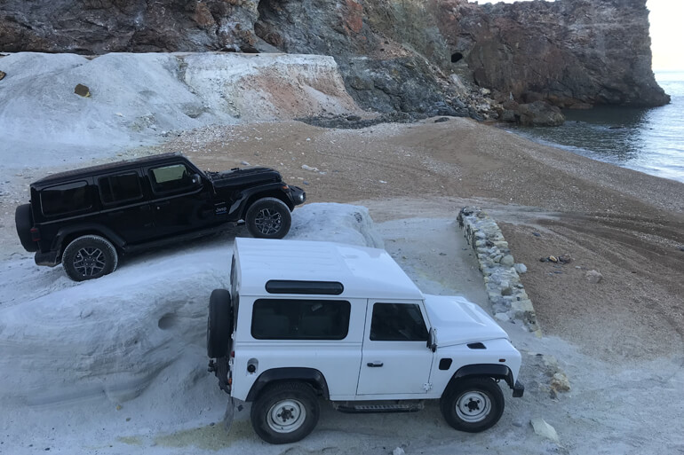 quarry next to the sea